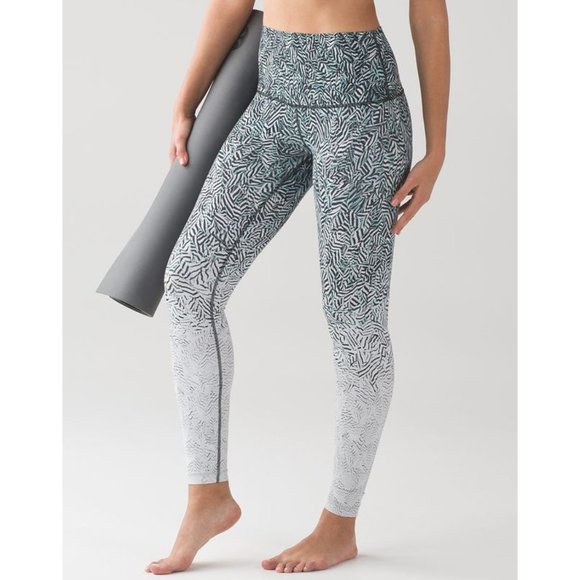 lululemon athletica Pants - Lululemon Wunder Under High-Rise Pant Dazzle Alpine Waist Waisted Ombre Gradient